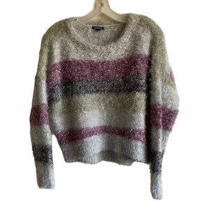 Wild Fable Eyelash Soft Striped Sweater Size M